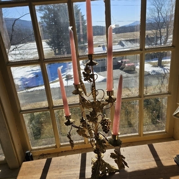 Antique/vintage‎ gilt bronze candelabra - Picture 3 of 7